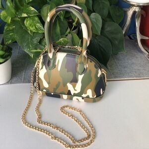 Camo Mini Hand Bag NWT